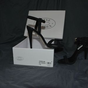 Steve Madden Carmelina Black Nubuck 7.5